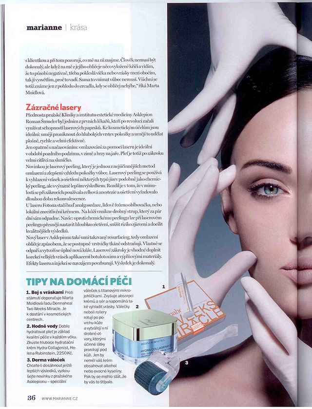 Produkty Medaprex v časopise Marriane.