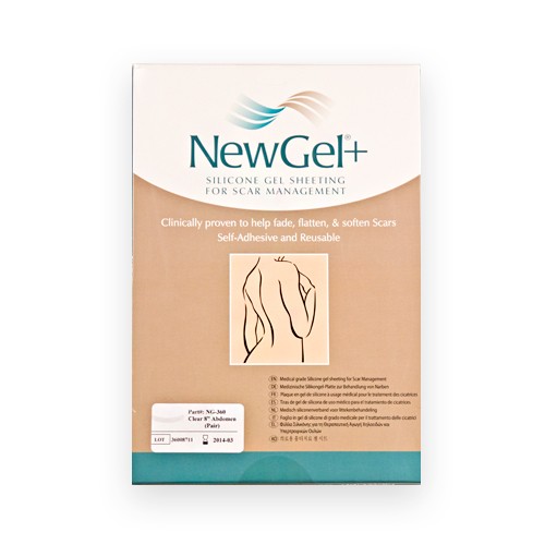 New Gel+ Průhledná náplast na břicho (2 ks)